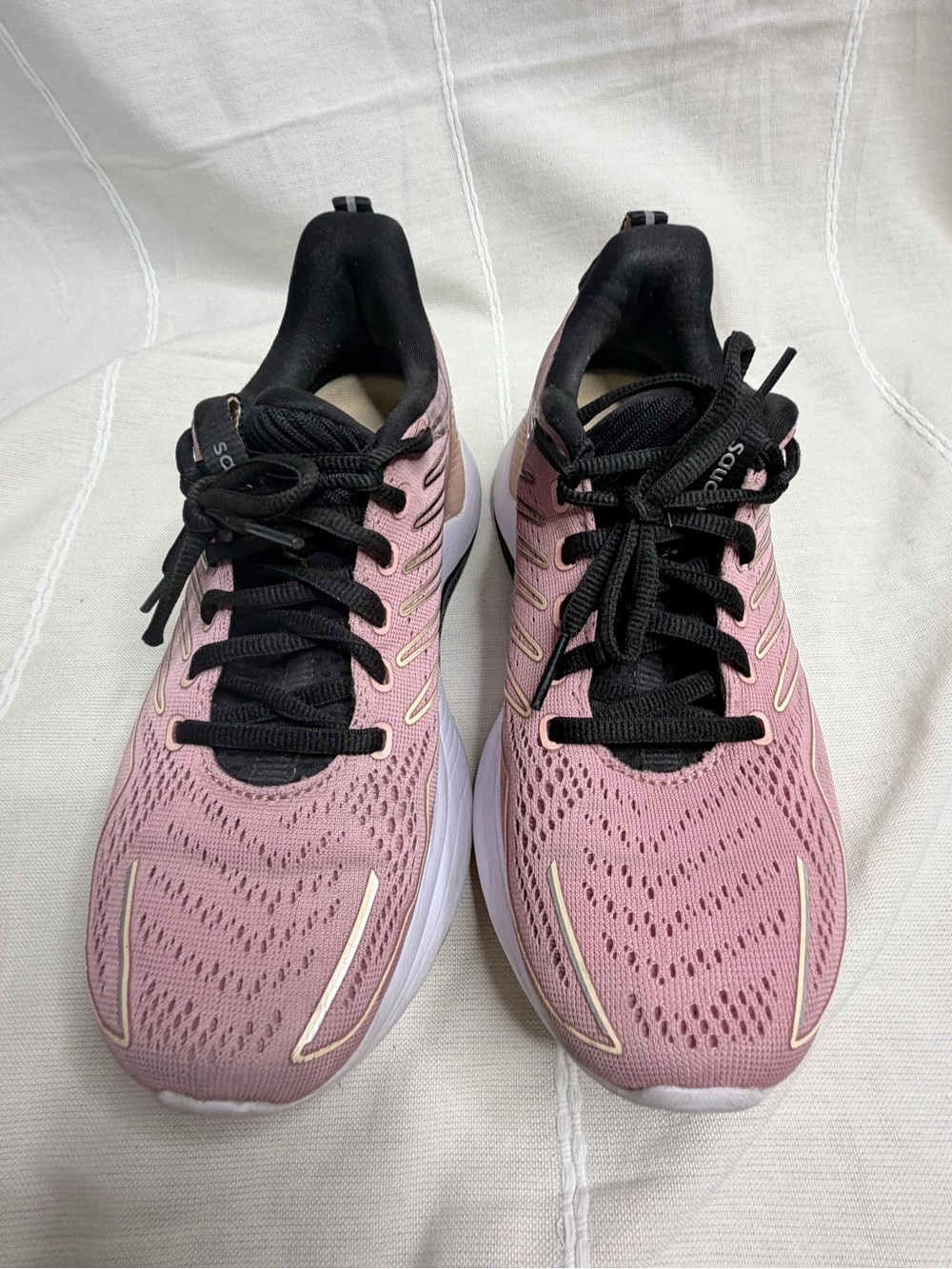 Saucony Pink and Black Women's Athletic Running Shoes Endorphin Speedroll
